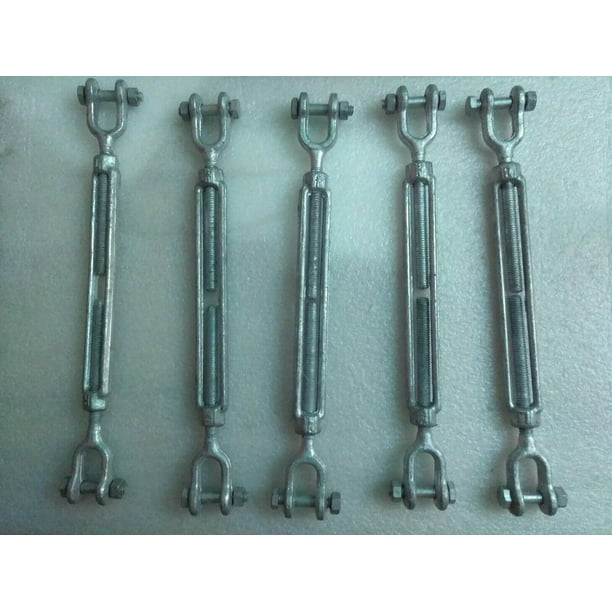 3/8 x 6 Turnbuckle JAW JAW Pulley Galvanized Drop Forge Turnbuckle 3/8 x 6 Turnbuckle JAW JAW Pulley Galvanized Drop Forge Turnbuckle